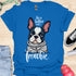 Life is better with a frenchie - V4 - Modern Portrait T-Shirt